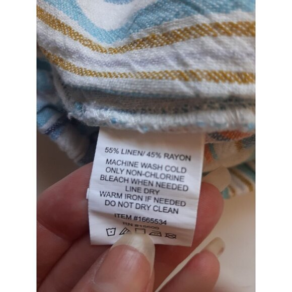 Briggs New York Multicolor Striped High Waist Shorts - Picture 9 of 9